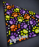 Trick or treat paws- Dog Bandana