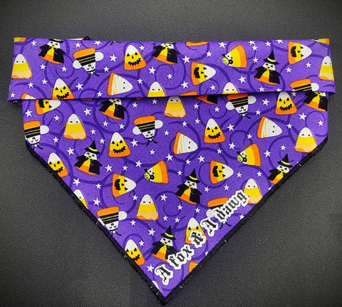 Candy corn nightmare- Dog Bandana