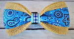 BLUE BANDANA- Bow tie