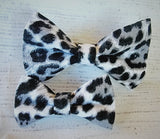 BLACK AND WHITE CHEETAH- Pet hair bow