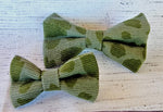 CAMO GREEN- Pet hair bow