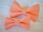 PEACH- Pet hair bow