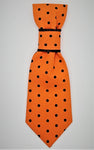 SPOOKY ORANGE DOTS- Pet Necktie