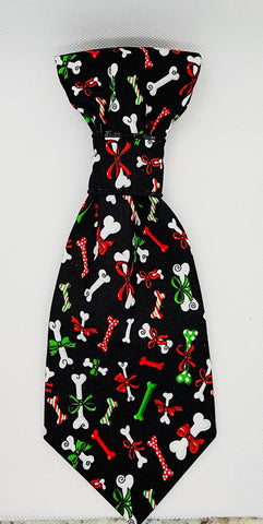 ALL I WANT FOR CHRISTMAS IS BONES- Pet necktie