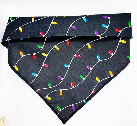 ARE YOU OF AFRAID OF CHRISTMAS LIGHTS?-Pet bandana-LAST CHANCE-LIMITED SIZES