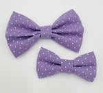 LILAC AND DOTS - Pet hair bow