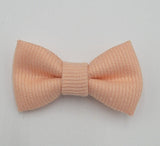 TEXTURED PEACH- Pet hair bow