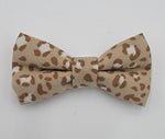 LIGHT BROWN ANIMAL PRINT - Pet hair bow