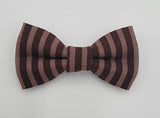 CHOCOLATE STRIPES - Pet hair bow