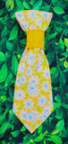 YELLOW AND DAISIES- Pet Necktie