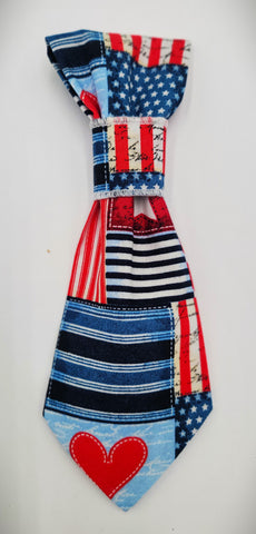 VINTAGE FLAG -Pet Necktie