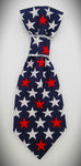 RED, WHITE AND BLUE -Pet Necktie