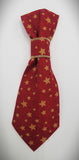 RED AND GOLD STARS -Pet Necktie