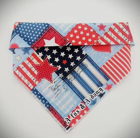 GOD BLESS AMERICA- Dog Bandana