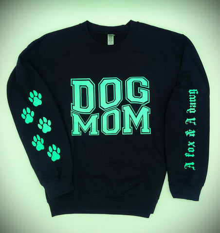 DOG MOM (Mint)- Sweatshirt