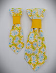 YELLOW AND DAISIES- Pet Necktie