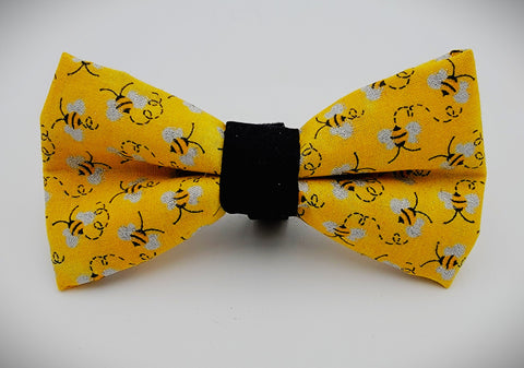 SPARKLY BEES- Pet Bow tie