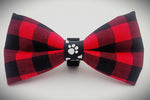 COZY BLK AND RED- Bow tie