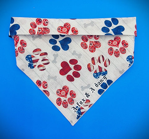 PATRIOTIC PAWS- Dog Bandana