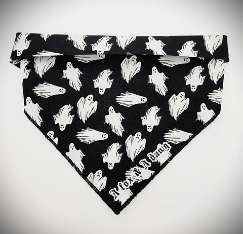 Glow in the dark ghosts- Dog Bandana