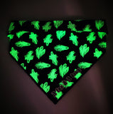 Glow in the dark ghosts- Dog Bandana