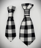 COZY BLACK AND WHITE-Pet Necktie