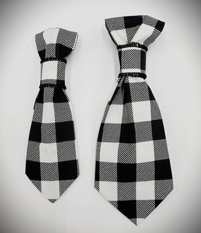 COZY BLACK AND WHITE-Pet Necktie