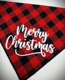 GLITTER MERRY CHRISTMAS- Dog Bandana