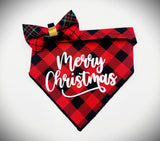 GLITTER MERRY CHRISTMAS- Dog Bandana