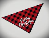 GLITTER MERRY CHRISTMAS- Dog Bandana