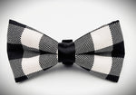 COZY BLK AND WHITE- Bow tie