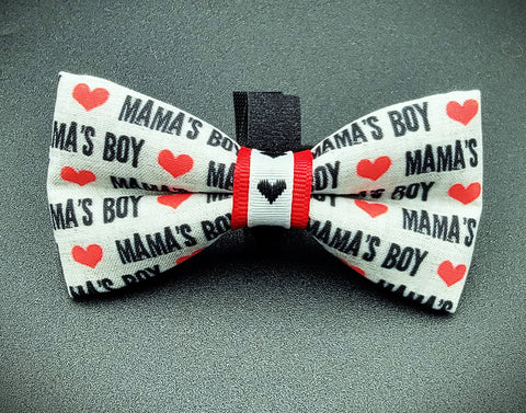 Mini Size Mama's Boy Dog Bowtie