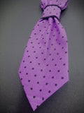 Purple blk polka dots- Pet Necktie