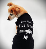 Dear Santa, I've been naughty AF- Dog T-shirt