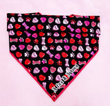 Play, bark, love- Dog Bandana