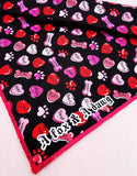 Play, bark, love- Dog Bandana