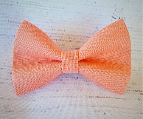 PEACH- Pet hair bow