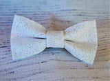 WHITE SPARKLES- Pet hair bow