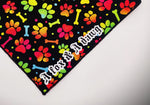 RAINBOW PAWS -Dog Bandana