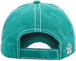 Paw Love Vintage Ballcap- Turquoise