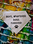 BOYS WHATEVER, DOGS FOREVER Dog Bandana