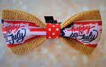 HAPPY 4TH OF JULY- Bow tie