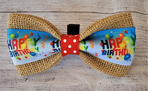 Happy Birthday Balloons BOW TIE