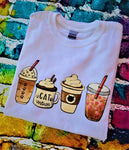 CATS AND COFFEE- T-shirt