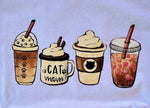 CATS AND COFFEE- T-shirt