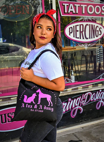 A FOX & A DAWG REUSABLE TOTE